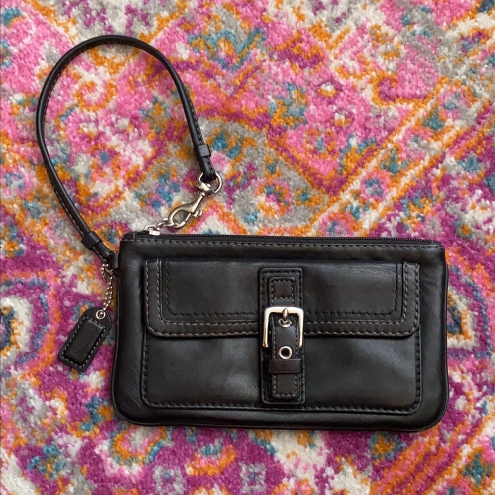 Black Coach Wristlet